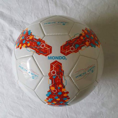 Pallone In Cuoio Mondo - Made in Italy - Nuovo - Size 5 - TRACCIATA!!