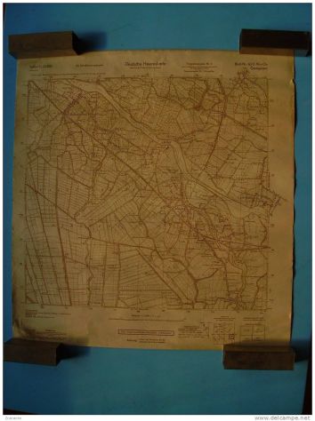 CARTINA GEOGRAFICA DELLA ZONA DI CASTAGNARO -VR- E DINTORNI DEL 1889/1935 -