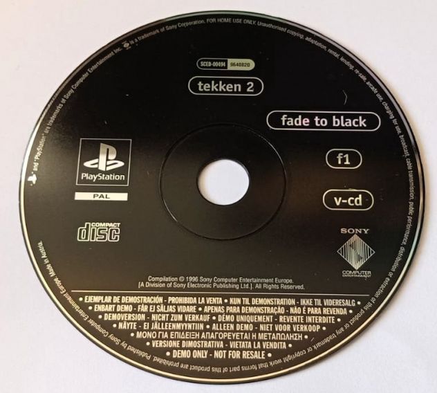 PS1 Demo ufficiale Tekken II 🇬🇧 Testato funzionante Solo disco