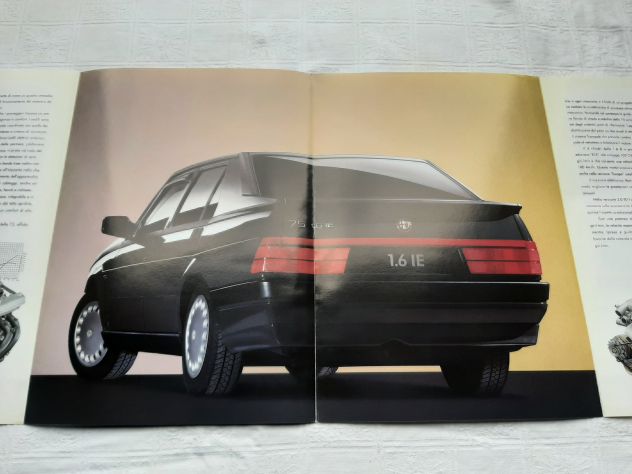 ALFA 75 DEPLIANT ORIGINALE DELL'EPOCA - Foto 2