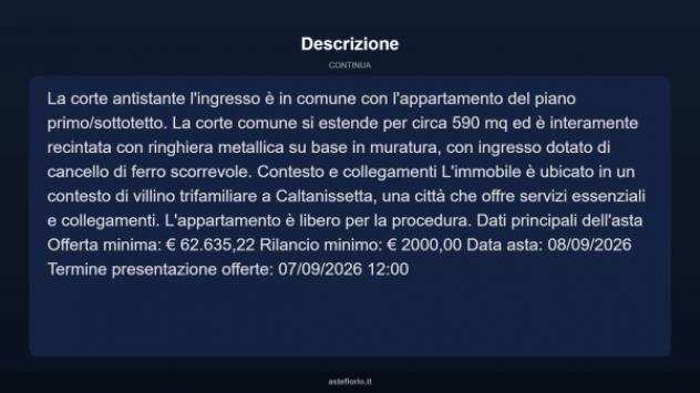 Immobile in asta di 198 m² in vendita a Caltanissetta - Foto 4