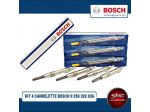 Kit Candelette Bosch 0250202036-4 Fiat , Lancia