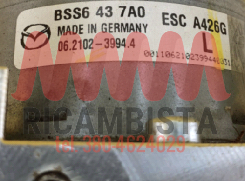 BSS6437A0 Mazda 3 2014 gruppo pompa ABS