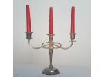 Candelabro a tre punte - Con candele rosse