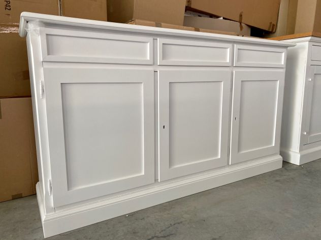 NUOVA CREDENZA DI VERO LEGNO CON 3 PORTE E 3 CASSETTI - Foto 3