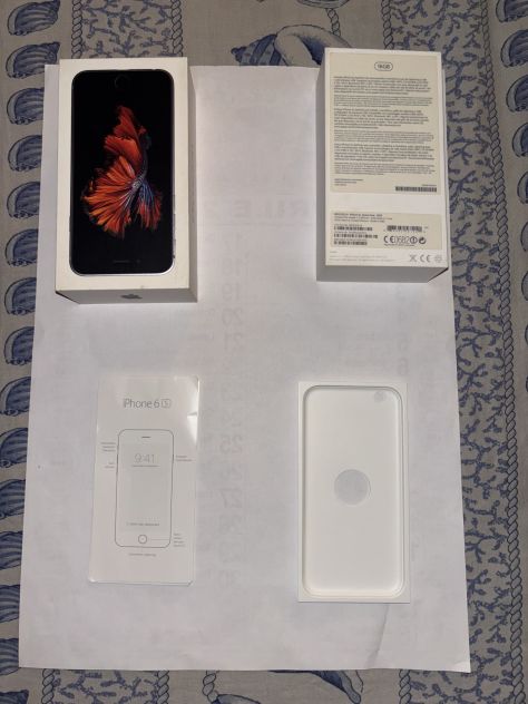 SCATOLA SENZA SMARTPHONE+ISTRUZIONI OTTIME CONDIZIONI ORIGINALE APPLE IPHONE 6S - Foto 6