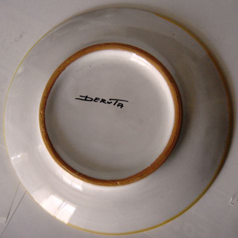 Deruta-Piatto ceramica smaltata dipinta a mano-cm 30-anno 1960 ca - Foto 2