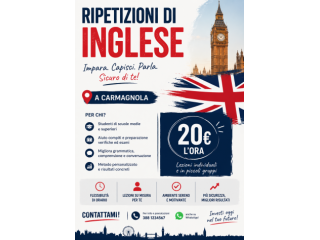 Ripetizioni di INGLESE  Scuole medie e superiori