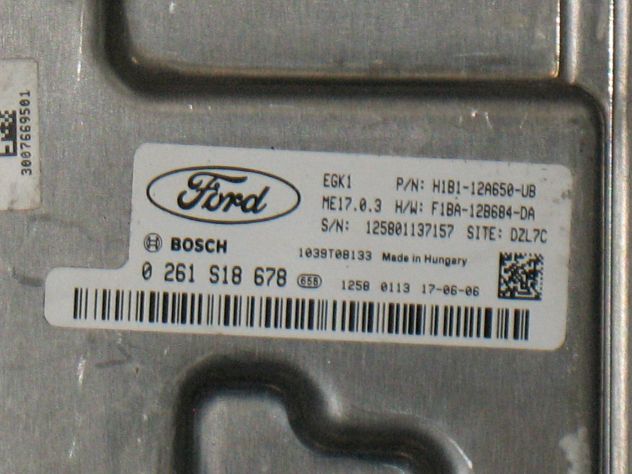 0261S18678 KIT ECU FORD FIESTA 1.1 ME17.0.3 DE817025 HU5T15604ECH H1BT3F944AE - Foto 2