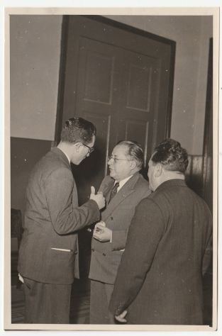PHOTO VINTAGE 1952 - Palmiro TOGLIATTI a BARI Partito Comunista Italiano