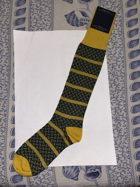 CALZE NUOVE LUNGHE UOMO IN COTONE E SETA FIRMATE ORIGINALI DRUMOHR,MADE IN ITALY - Foto 8