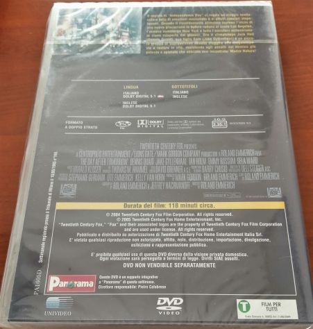 The Day After Tomorrow - DVD FILM NUOVO - Edizione Panorama - Disco singolo - Foto 2