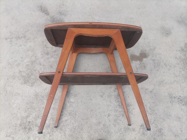 TAVOLINO in LEGNO VINTAGE - Forma RETTAGOLARE/OVALE - Foto 3