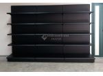 SCAFFALE IN FERRO NERO DA 303 CON PIANO BASE 40 E PIANI DA 40