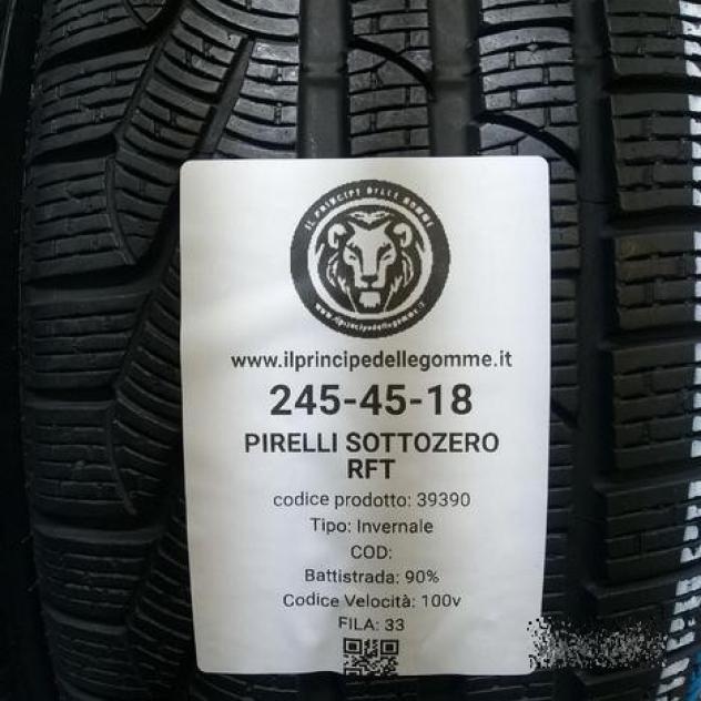 2 gomme 245 45 18 pirelli a39390 - Foto 2