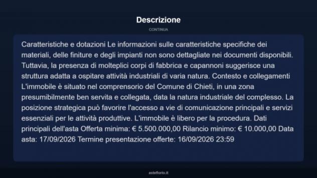 Immobile in asta di 58200 m² in vendita a Chieti - Foto 5