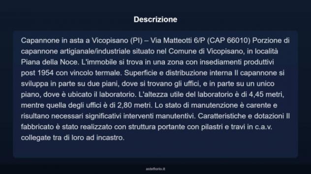 Immobile in asta di 605 m² in vendita a Vicopisano - Foto 9
