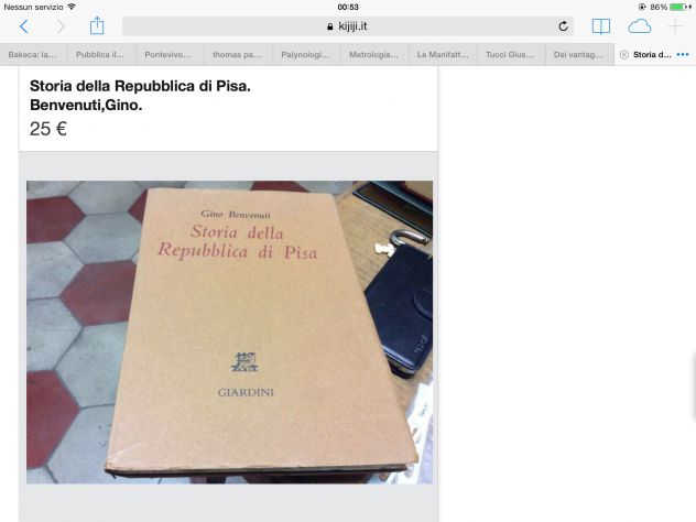 Storia della Repubblica di Pisa. 1982