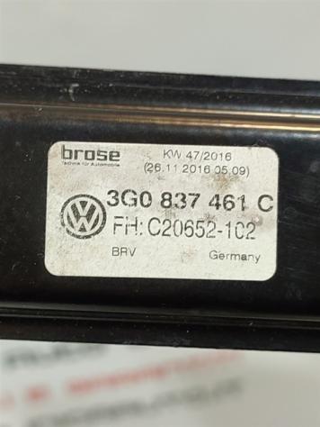 MECCANISMO ALZAVETRO ANT. SX VOLKSWAGEN Passat Variant B8 (3G5, CB5) 3G0837461C DCX (14) - Foto 2