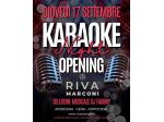 Giovedi 17 Settembre karaoke a Riva Marconi info 3391047611
