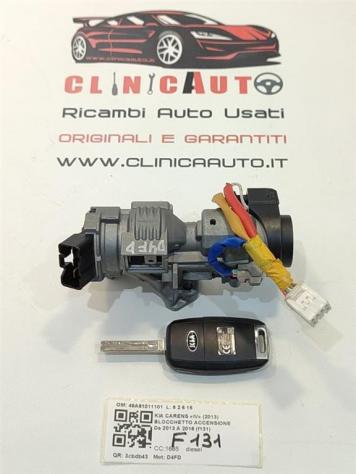 BLOCCHETTO ACCENSIONE KIA Carens Serie 49A61011101 D4FD (1318)