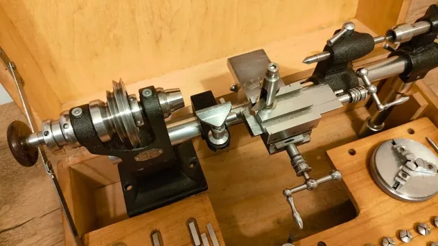 Tornio da orologiaio 8mm, dotazione completa di fabbrica - Foto 7