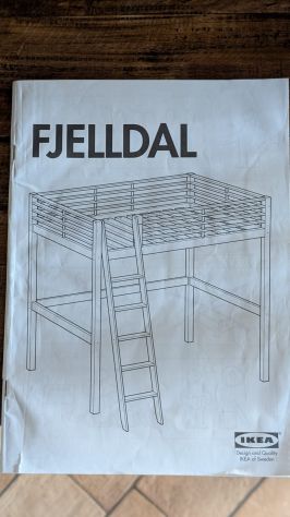Letto a soppalco IKEA FJELLDAL 140x200 - Foto 3