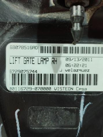 STOP POSTERIORE DESTRO A LED INTEGRATO NEL PORTELLO FIAT Freemont 1° Serie 68078516AD LED 939B5000 (11) - Foto 4