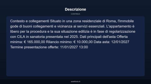 Immobile in asta di 92 m², box auto in vendita a Roma - Foto 4