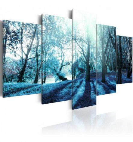Quadro Foresta Magica - Blu - 100x50 E 200x100 - ARREDALACASA