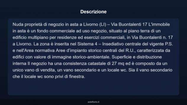 Immobile in asta di 27 m² in vendita a Livorno - Foto 7
