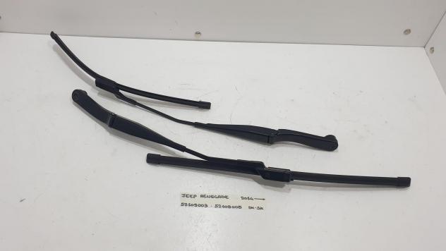 BRACCI PORTASPAZZOLE TERGICRISTALLI DX E SX JEEP Renegade Serie 52109003 52109005 Diesel 1.6 (1418)