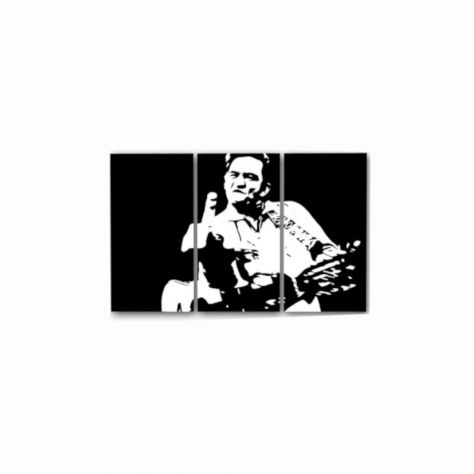 Quadro Johnny Cash dipinto a mano pop art - Foto 2