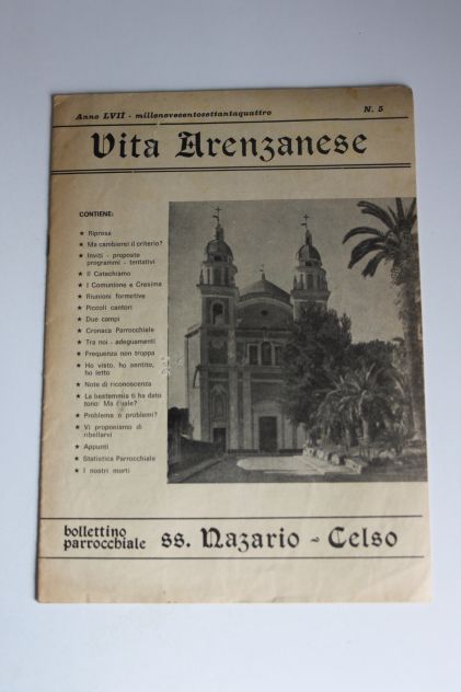 Bollettini parrocchiali anni 50/60 Arenzano Liguria SS Nazario e Celso da collez - Foto 7