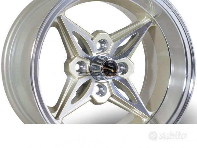 Cerchi kj 8x14 pollici 4x100 et-5 jdm style - Foto 3