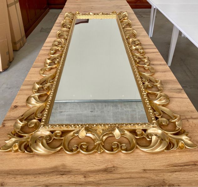 NUOVA SPECCHIERA STILE BAROCCO DI VERO LEGNO CON DORATURA FATTA 100% A MANO - Foto 10
