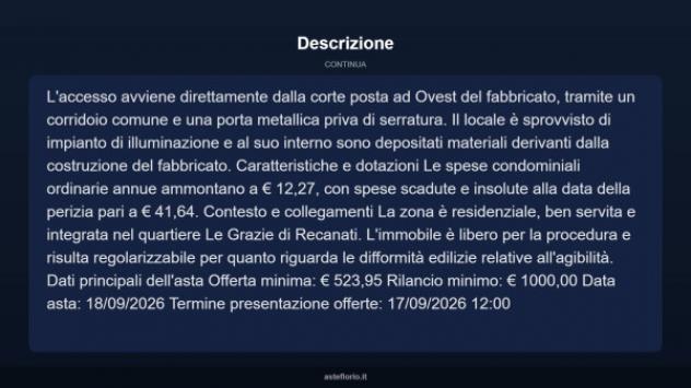 Immobile in asta di 1 m² in vendita a Recanati - Foto 4