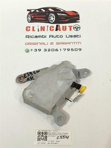 AIRBAG PORTA ANTERIORE SINISTRA BMW Serie 5 E39 Touring 30826833104G M57306D1 (9603) - Foto 3