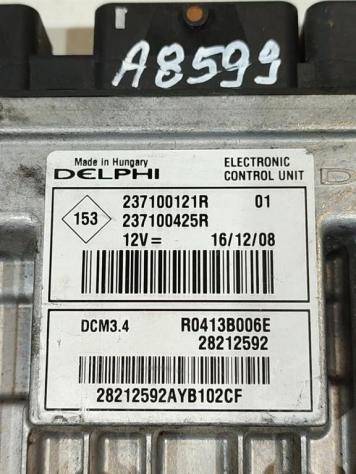CENTRALINA MOTORE RENAULT Megane III 237100121R R0413B006E K9K832 diesel 1461 (0816) - Foto 2