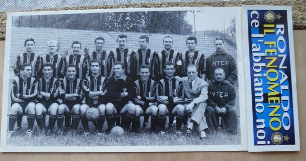 VECCHIE FIGURINE PANINI N° 75 - SQUADRA DELL'INTER ANNO 65 ? - PIU' RONALDO -