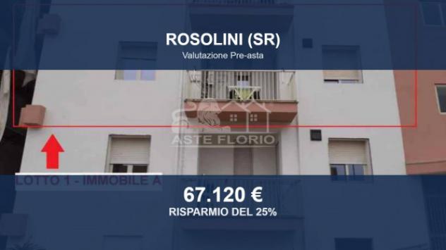 Immobile in asta di 125 m² con più di 5 locali e box auto in vendita a Rosolini