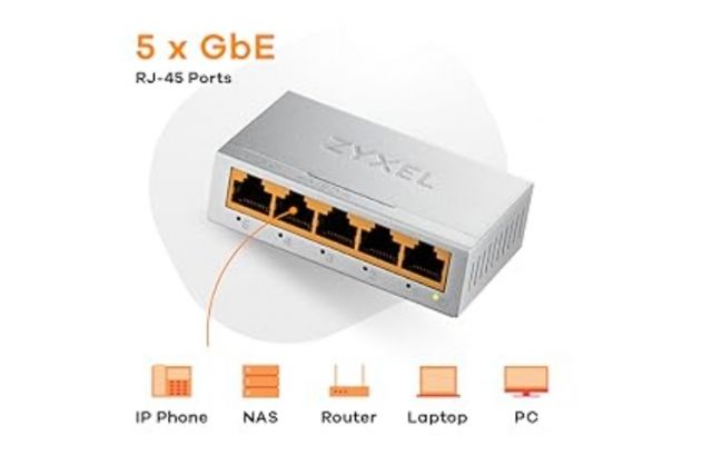 Switch Zyxel 5 porte - Foto 2