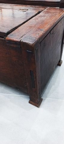 antica cassapanca in legno - Foto 7