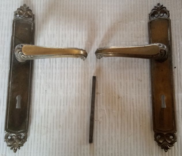 Maniglie per Porte in Ottone massiccio complete di tutto - Foto 8