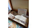 set paletta per torte e forchettone vintage anni 70 in confezione originale