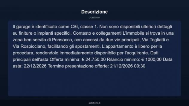 Immobile in asta di 90 m², box auto in vendita a Ponsacco - Foto 5