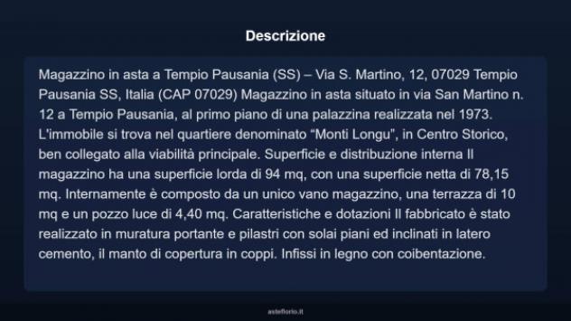 Immobile in asta di 94 m² in vendita a Tempio Pausania - Foto 8