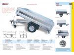 Rimorchio Cresci A6B 750 Kg Dim.194x141x36h Cm.