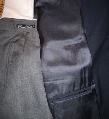 SVENDO ELEGANTE BLAZER BLU 4 STAGIONI ORIGINALE VISCONTI - Foto 6