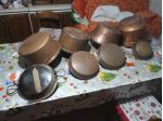 pentoloni e padelle in rame antichissime
